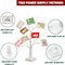 Christmas Tree with Gift Cards, Money Tree Gift Holder, White Lighted Birch Tree Tabletop 2 FT 24 LED, Light Up Display Twig Gift Card Tree with 8 Clear Clips for Home Christmas Decorations